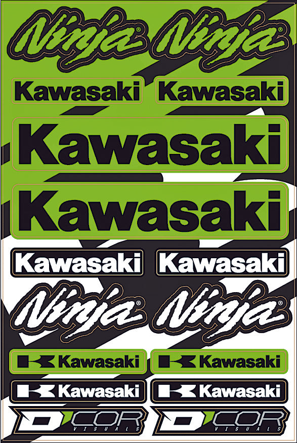 D-Cor Kawasaki Street Decal Sheet