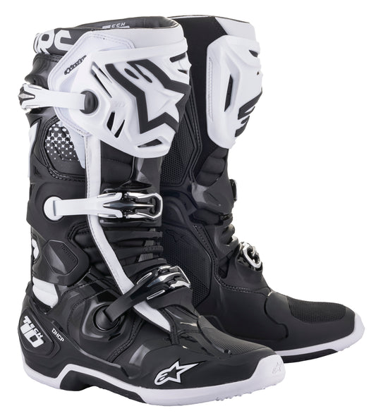 Alpinestars Tech 10 Boots Black/White Sz 07