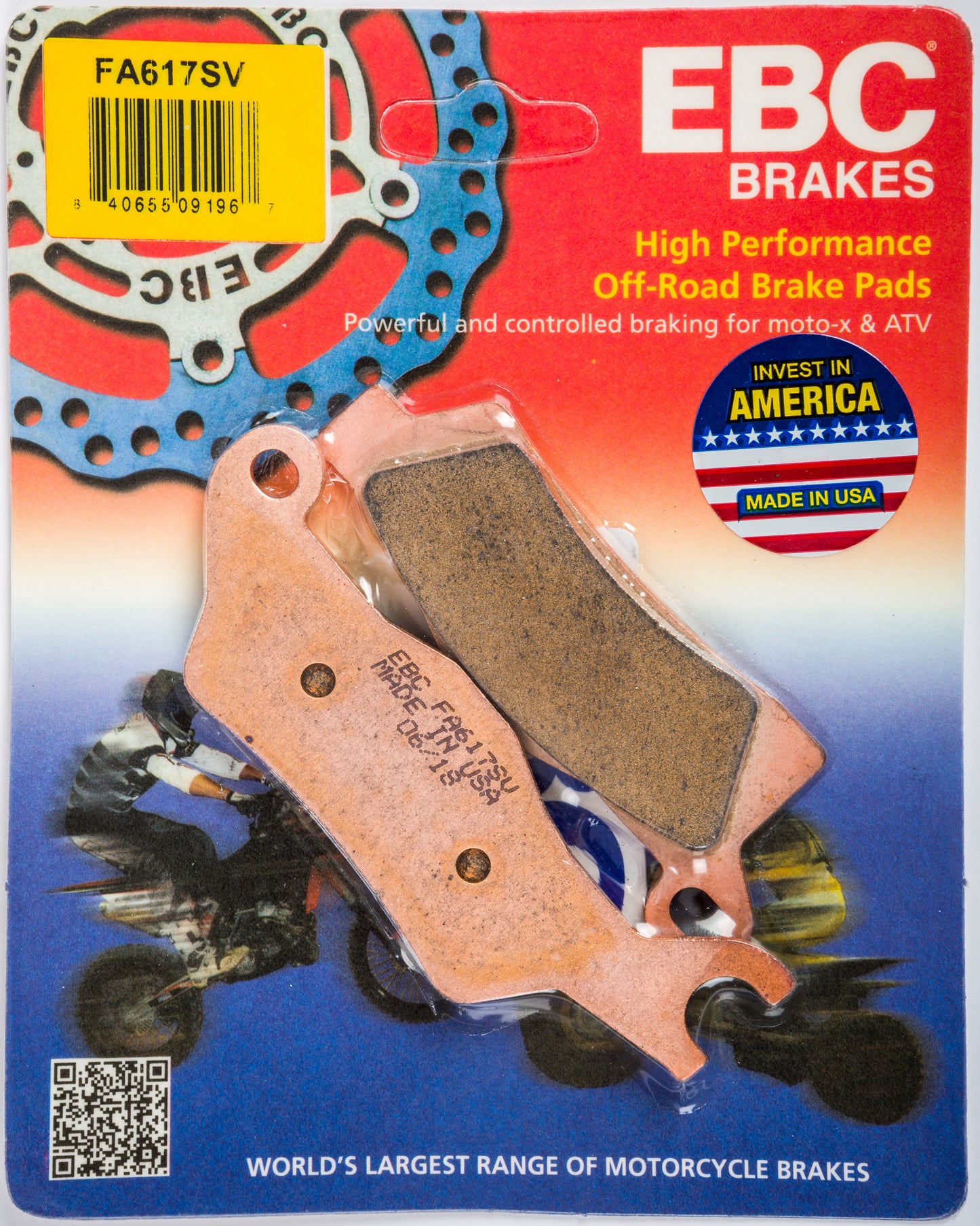 Ebc Brake Pads Fa617Sv Severe Duty Sv Series