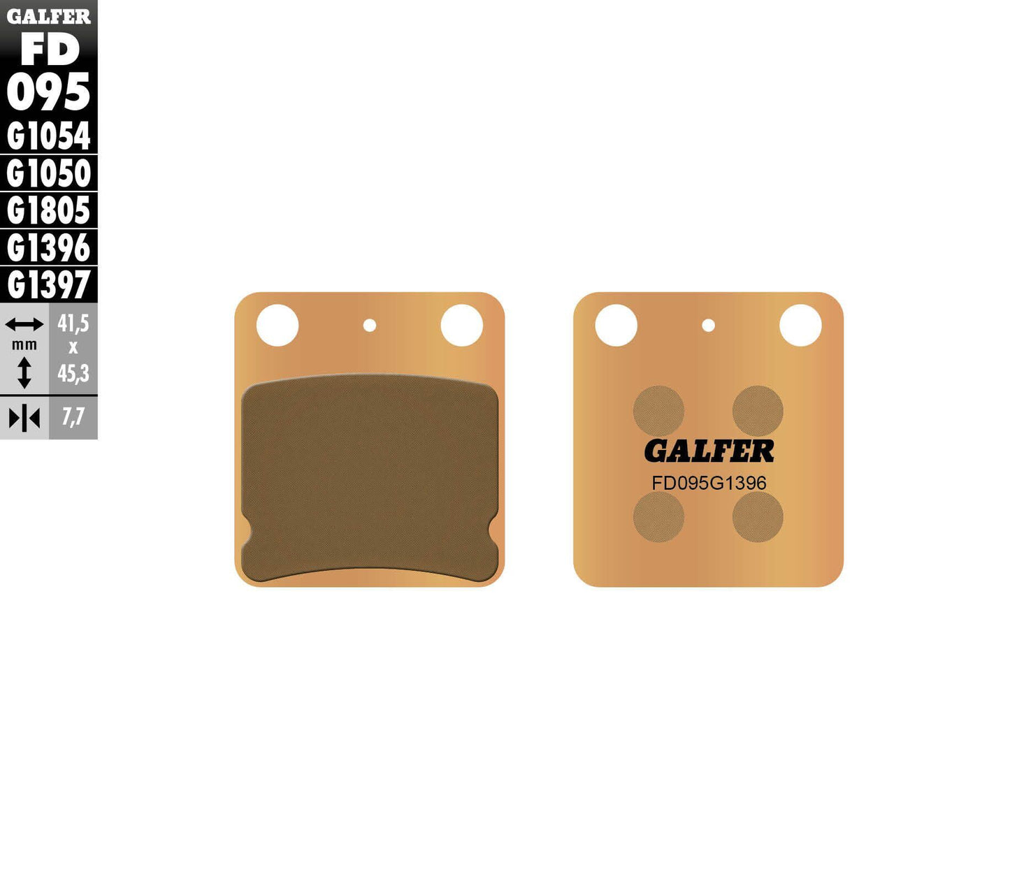 Galfer Brake Pads Sintered Fd095G1396