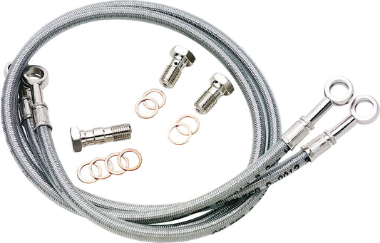 Galfer Brake Line Front Silver Kawasaki • #17-8409