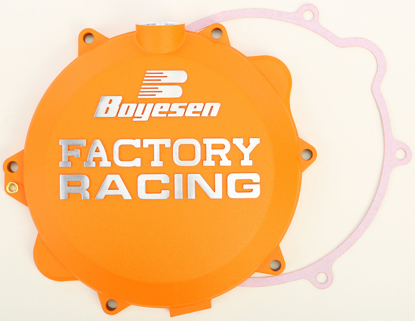 Boyesen Factory Racing Clutch Cover Orange • #59-7243AO