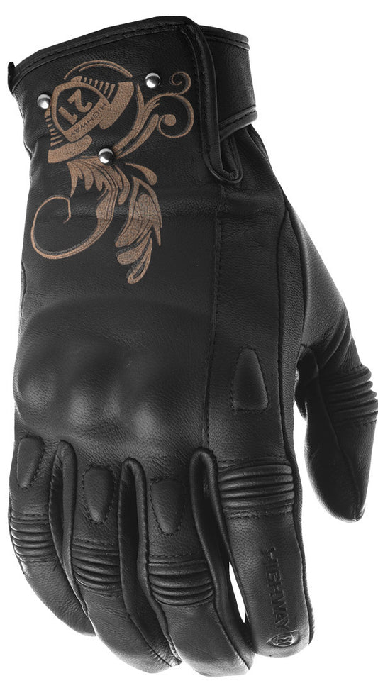 Highway 21 Women's Black Ivy Gloves