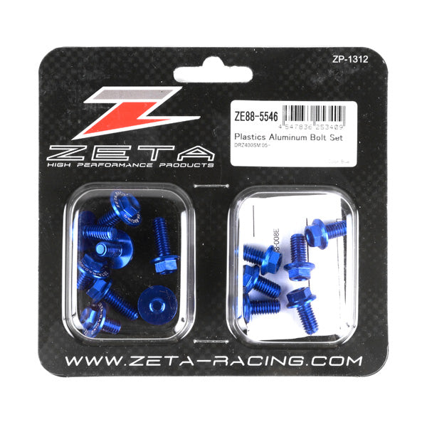 Zeta Aluminum Bolt Kit Blue • #634-8358B