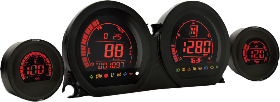 Koso HD-03 SERIES GAUGE `14-22 FLH FLT