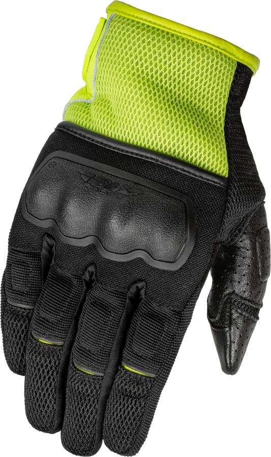 Fly Racing Coolpro Force Gloves Black/Hi-Vis 2X