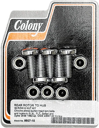 Colony Machine Brake Rotor Screw Kit