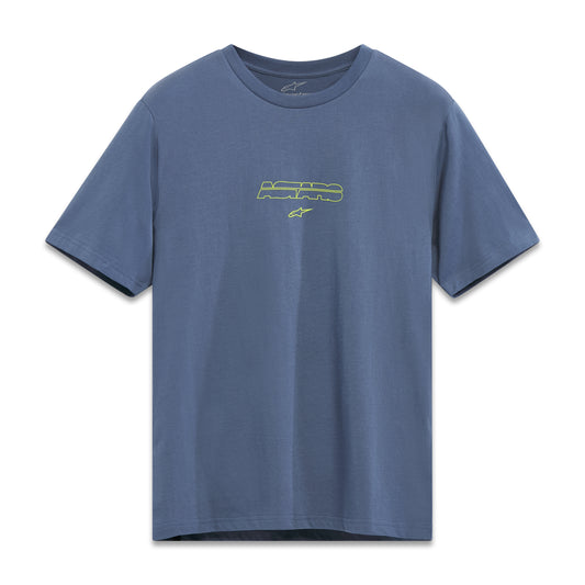 Alpinestars Bold Type Back Csf Ss Tee Slate Blue 2X