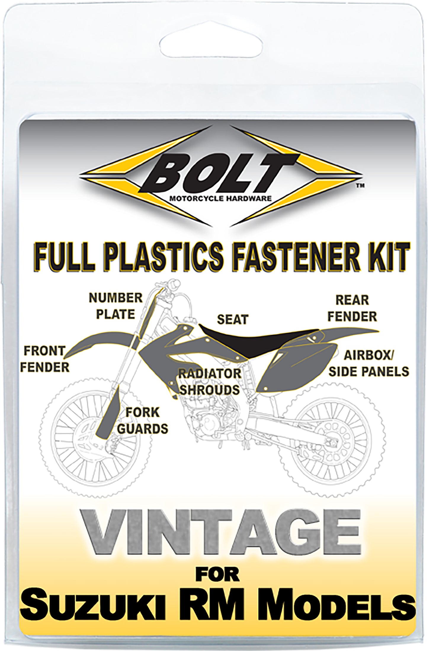 Bolt Full Plastic Fastener Suz • #020-00807