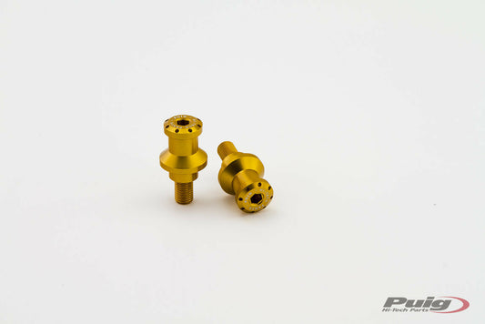 Puig Swingarm Spools Hi-Tech 10Mm Gold 2/Pk