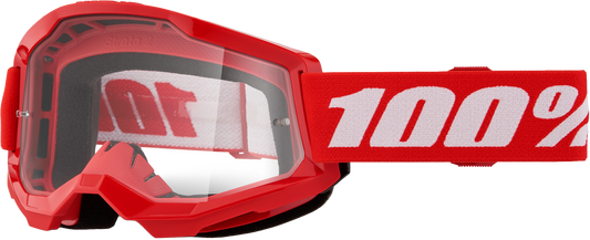 100-Percent Strata 2 Goggle Red Clear Lens