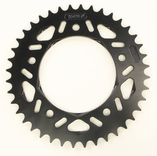 Vortex Rear F5 Sprocket Aluminum 40T-525 Blk Hc Yam