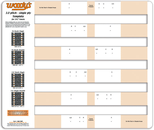 Woodys 300S Studding Template