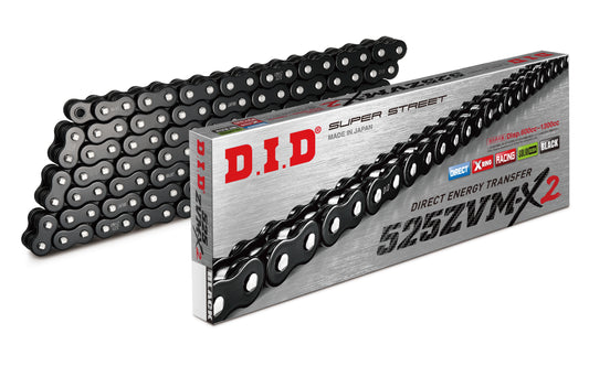 D.I.D Chain 525Zvm-X2 Bk&Bk-130Zb