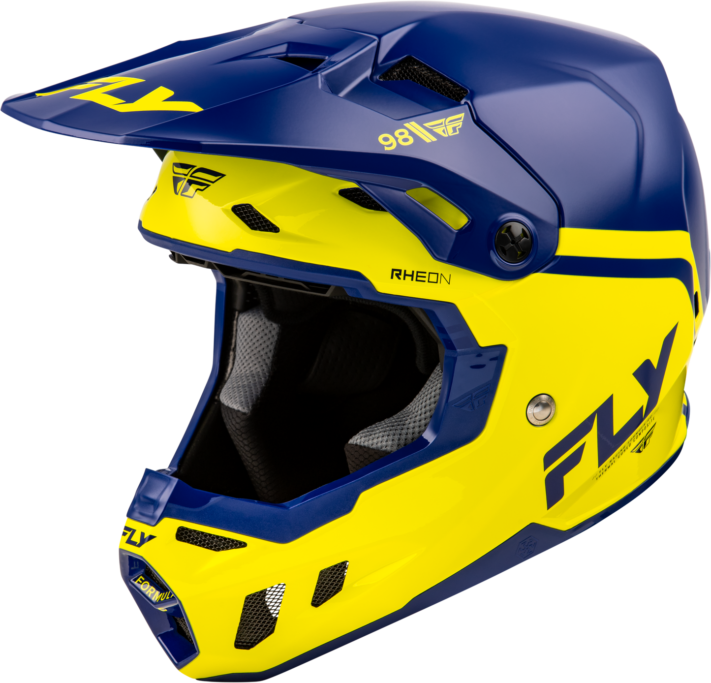 Fly Racing Formula Cc Objective Helmet Navy/Yellow 2X