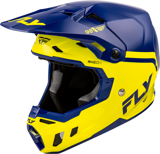 Fly Racing Formula Cc Objective Helmet Navy/Yellow 2X