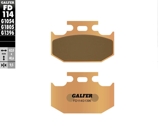 Galfer Brake Pads Sintered Fd114G1396