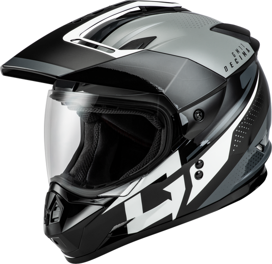 Gmax Gm-11 Decima Helmet Black/Grey/White Xs