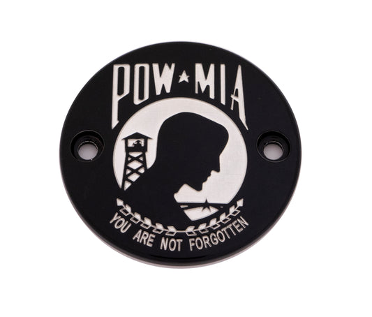 Custom Engraving M8 Timer Cover Pow-Mia Black