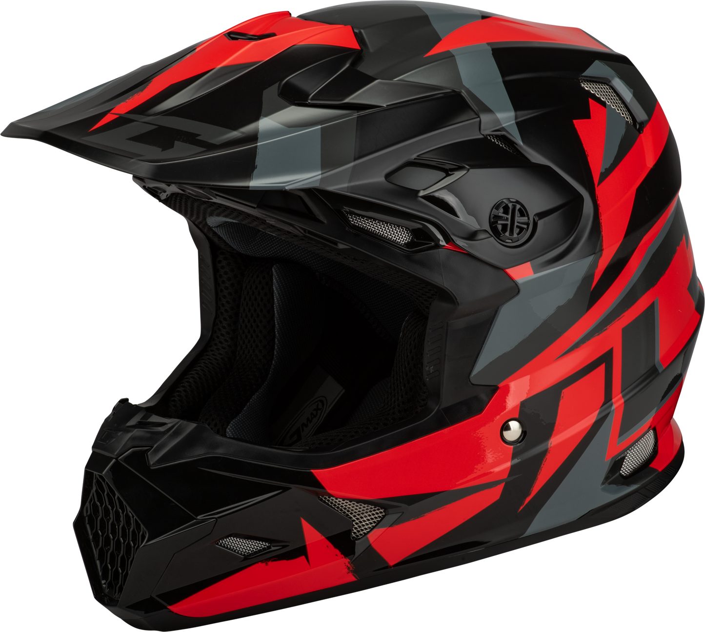 Gmax Mx-96 Splinter Helmet Black/Red 2X