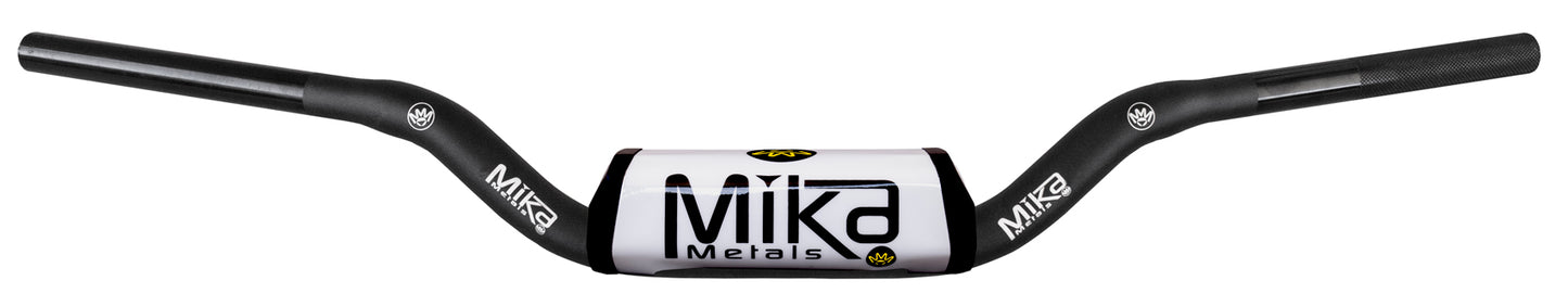 Mika Metals Handlebar Raw Series 1-1/8" Mini High Bend Wht