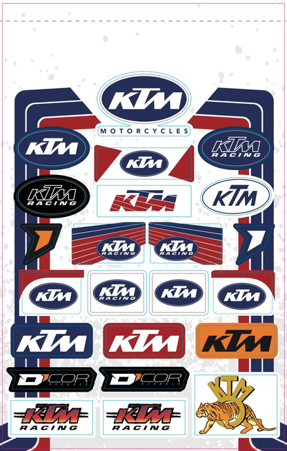 D-Cor KTM Decal Sheet