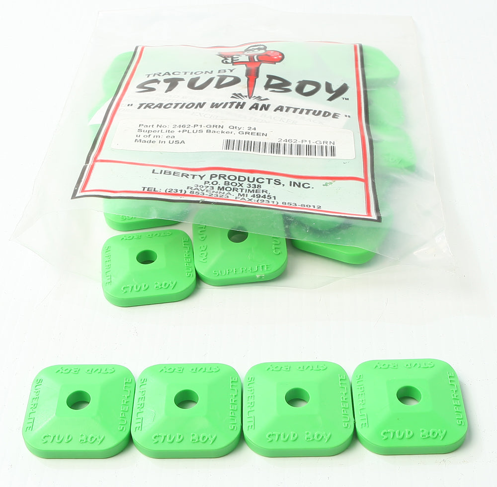 Stud Boy Super-Lite Plus Backers Green 24/Pk