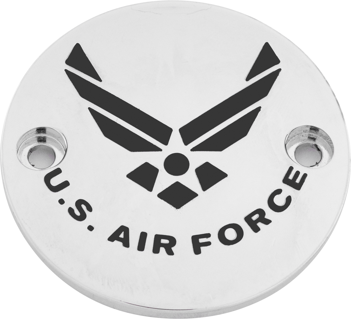 Custom Engraving M8 Timer Cover Air Force Chrome