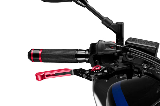 Puig Lever Brake Extendable/Foldable Red