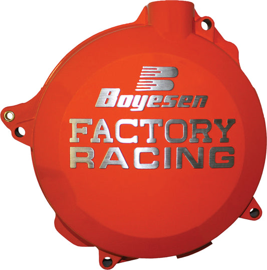 Boyesen Factory Racing Clutch Cover Orange • #59-7241O