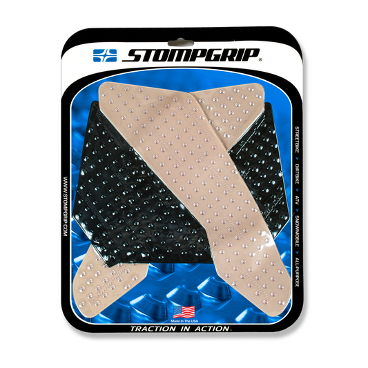 Stompgrip Tank Pad Kit Volcano Clear/Black • #655-2024