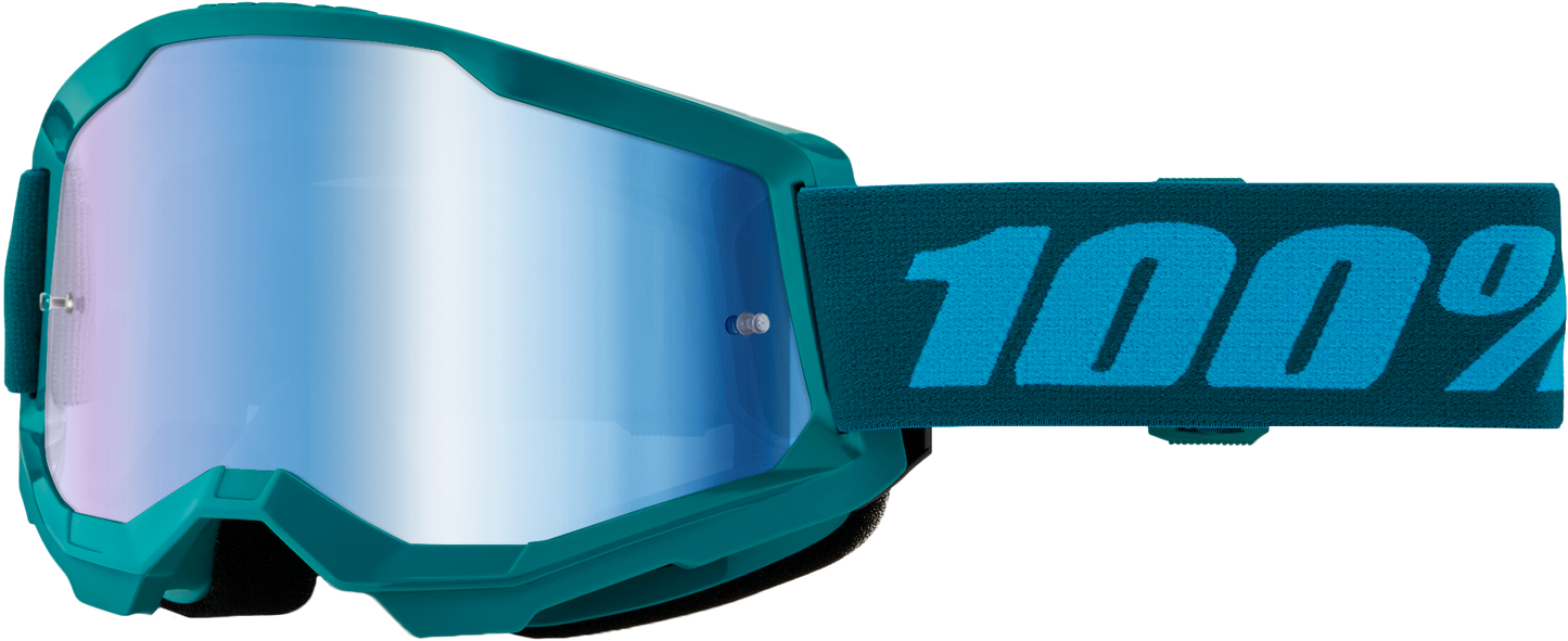 100-Percent Strata 2 Goggle Stone W/Blue Mirror Lens