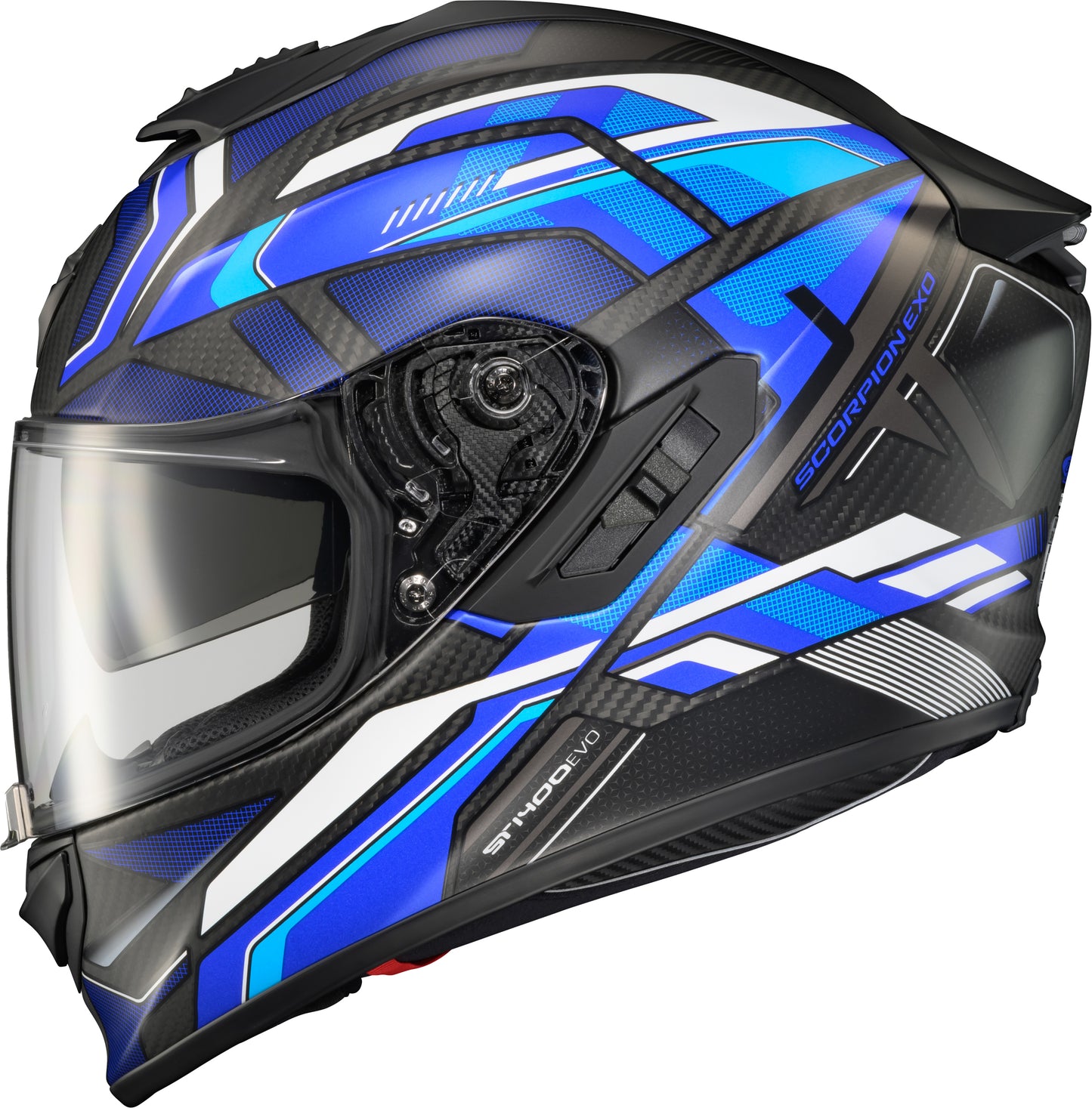 Scorpion Exo Exo-St1400 Evo Carbon Helmet Hex Matte Blue 2X