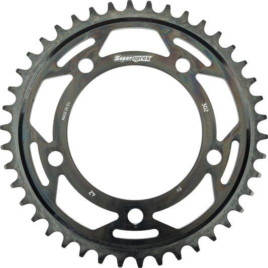 Supersprox Rear Edge Sprocket Steel 42T-530 Blk Hon • #109-30242