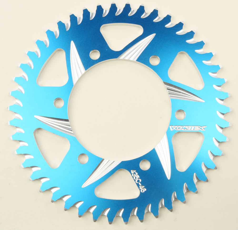 Vortex Rear Cat5 Sprocket Aluminum 46T-525 Blu Kaw/Suz/Yam