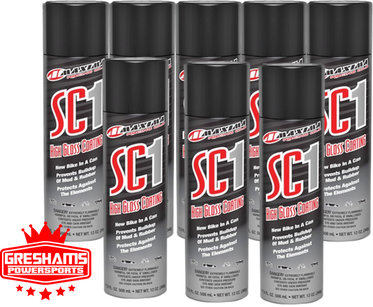 HIGH GLOSS SC1 CLEAR COAT SILICONE SPRAY 17.2 FL OZ- 8 PACK