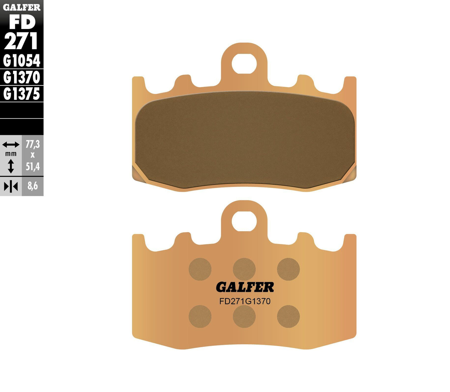 Galfer Brake Pads Sintered Fd271G1370