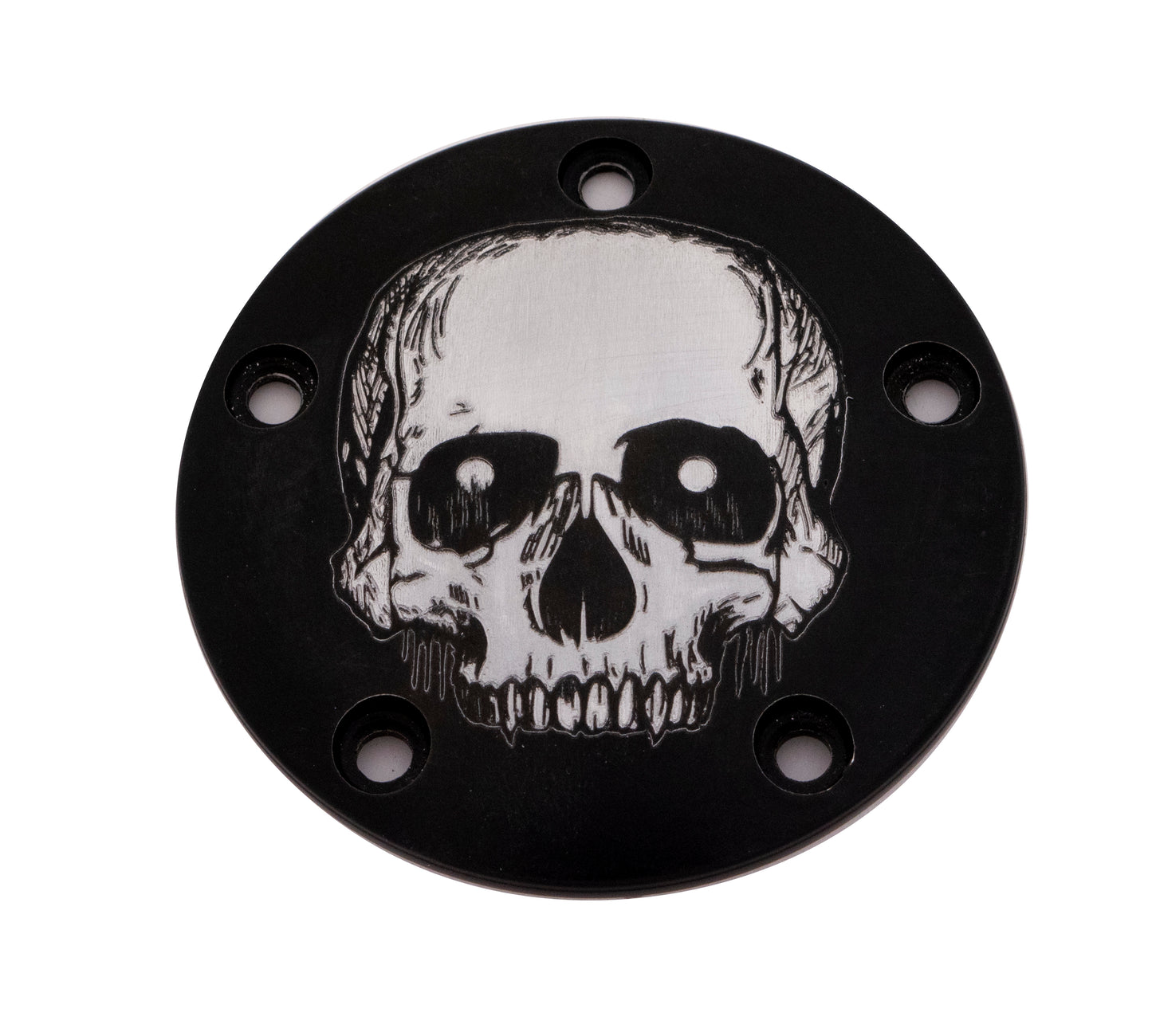 Custom Engraving Tc Timer Cover Skull Black