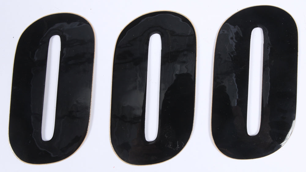 D-Cor Number 0 Black 4" 3/Pk