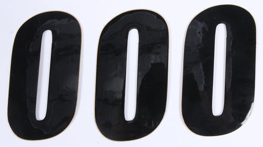 D-Cor Number 0 Black 4" 3/Pk