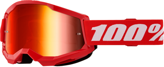 100-Percent Strata 2 Junior Goggle Red Mirror Red Lens