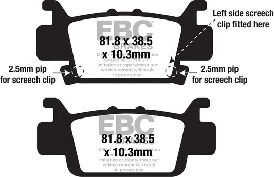 Ebc Brake Pads Fa703Sv Severe Duty Sv Series