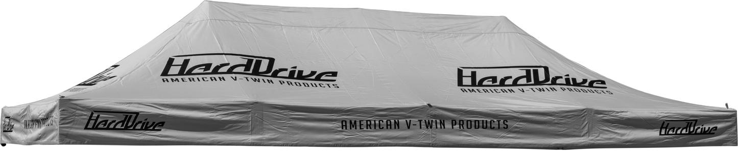 Harddrive CANOPY GREY WITH LOGO 10' X 20' REPLACMENT TOP