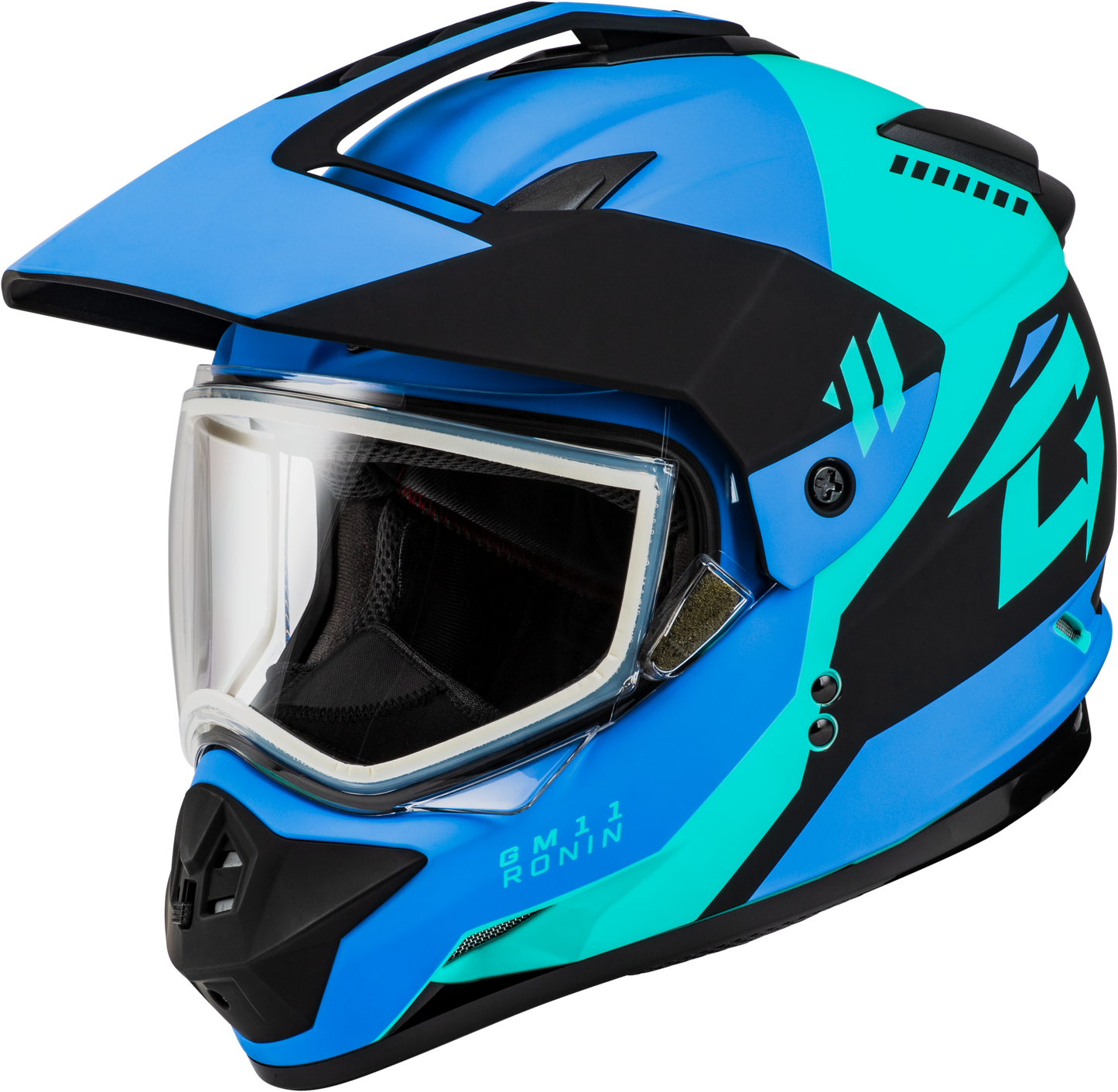 Gmax Gm-11S Ronin Snow Helmet Matte Black/Blue 3X