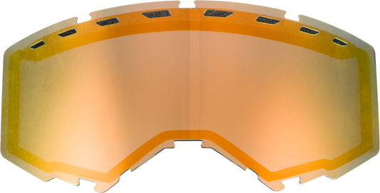 Fly Racing Dual Lens With Vents Adult Orange Mirror/Smoke