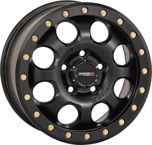 System 3 Sb7 Bl Wheel 15X7 4+3 (+10Mm) 5/4.5 Matte Black