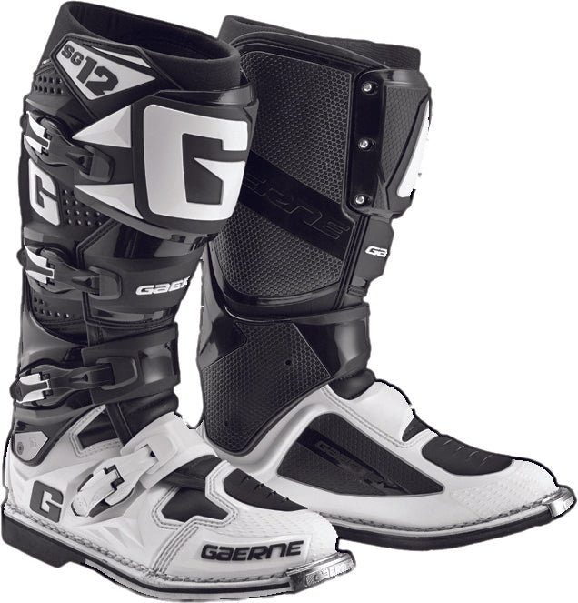 Gaerne Sg-12 Boots Black/White Sz 07