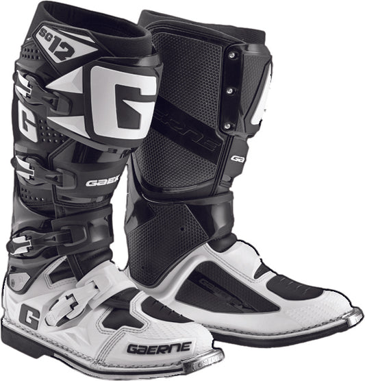 Gaerne Sg-12 Boots Black/White Sz 11