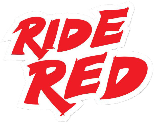 D-Cor Ride Red Decal 4"