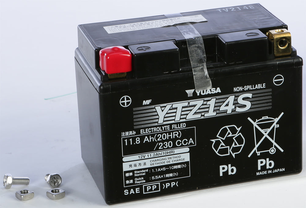 Yuasa Battery Ytz14S Sealed Factory Activated